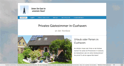 Desktop Screenshot of privatzimmer-gaestezimmer-cuxhaven.de