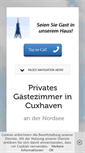 Mobile Screenshot of privatzimmer-gaestezimmer-cuxhaven.de